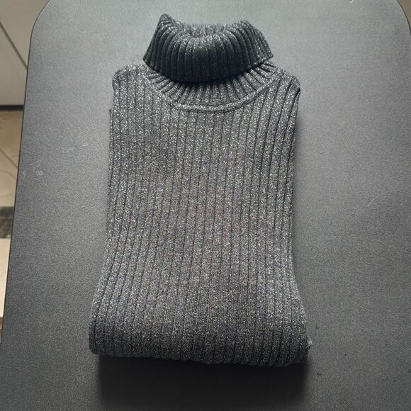 Chicos lurex sweater nwt size 0 graphite grey - Picture 5 of 5